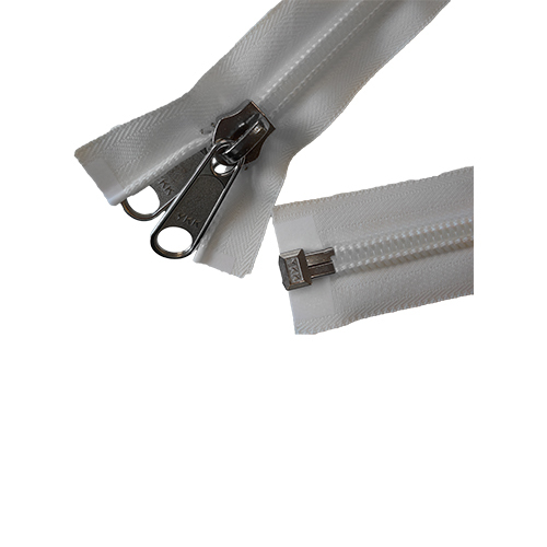 YKK 10 mm spiraalritsen enkeldeelbaar dubbellips nikkelen schuiver